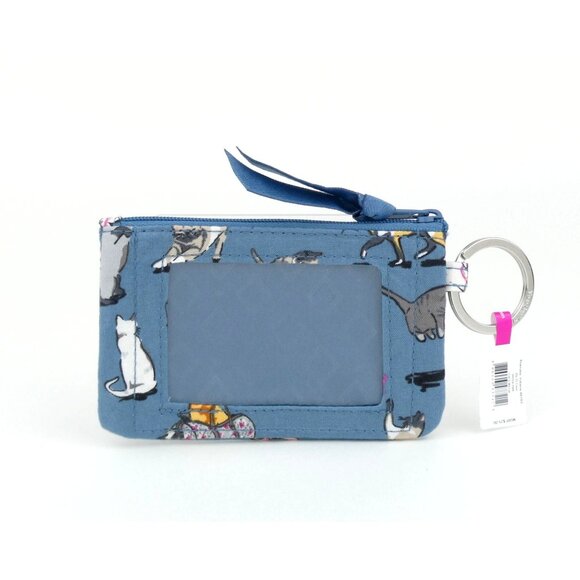 Vera Bradley Cat's Meow Cotton Zip Id NWT - Picture 2 of 2